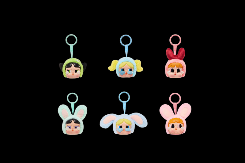 Pop Mart CryBaby x Powerpuff Girls Series Vinyl Face Plush  Sealed Case (6 Blind Boxes)