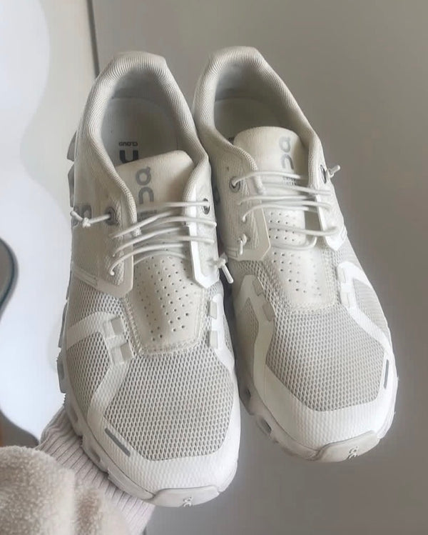 The same sneaker after cleaning at The Shoe Clinic by KA٢١