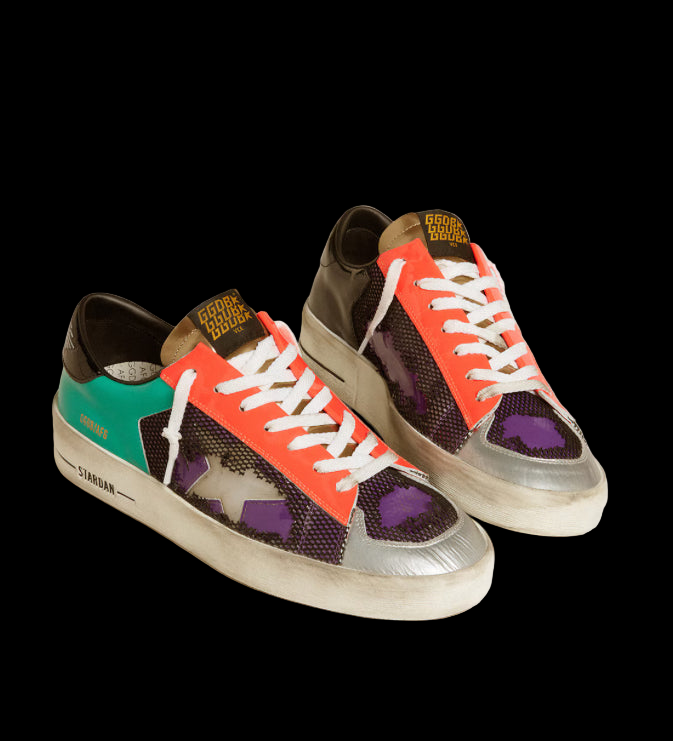 Men's Stardan LAB in patent leather and mesh with rubber star ( Limited Edition Of 366 )