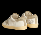 Women’s Super-Star in nappa with ice-gray suede star and black embroidery