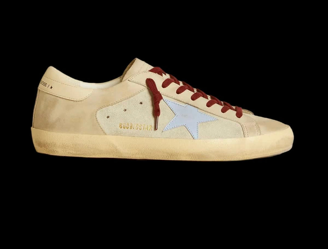 Super-Star in suede and nubuck with leather star and heel tab