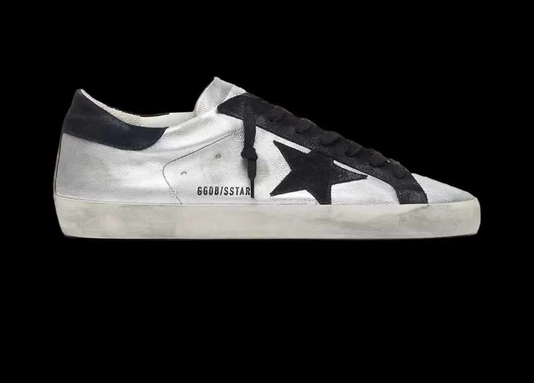 Men's Super-Star in silver leather
