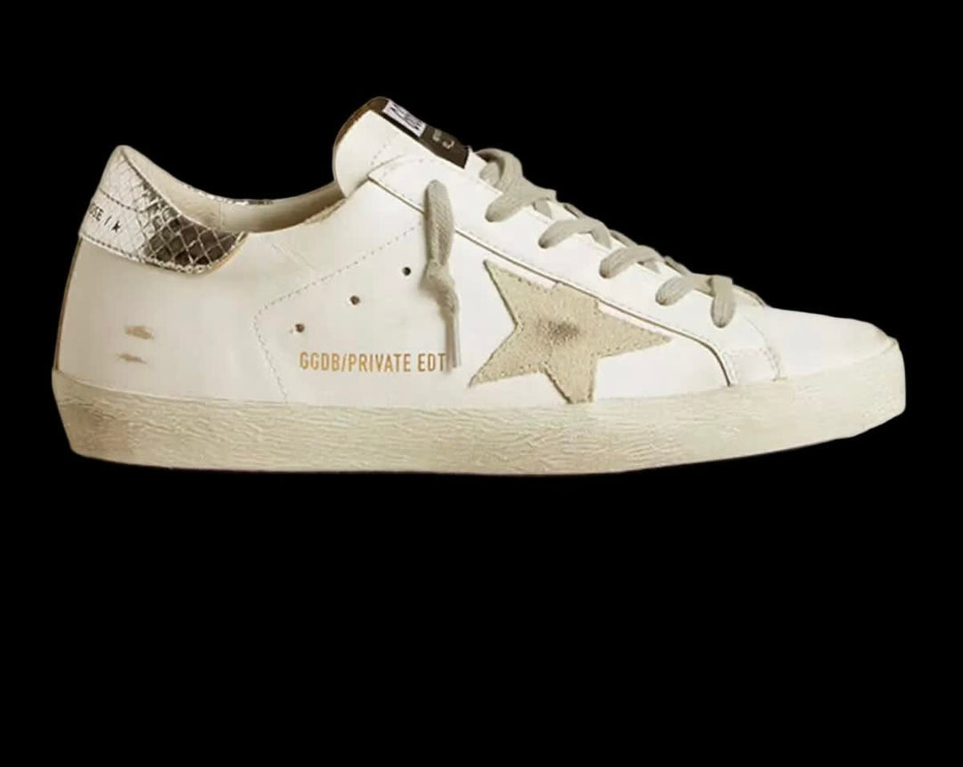 Super-Star sneakers with metallic heel tab