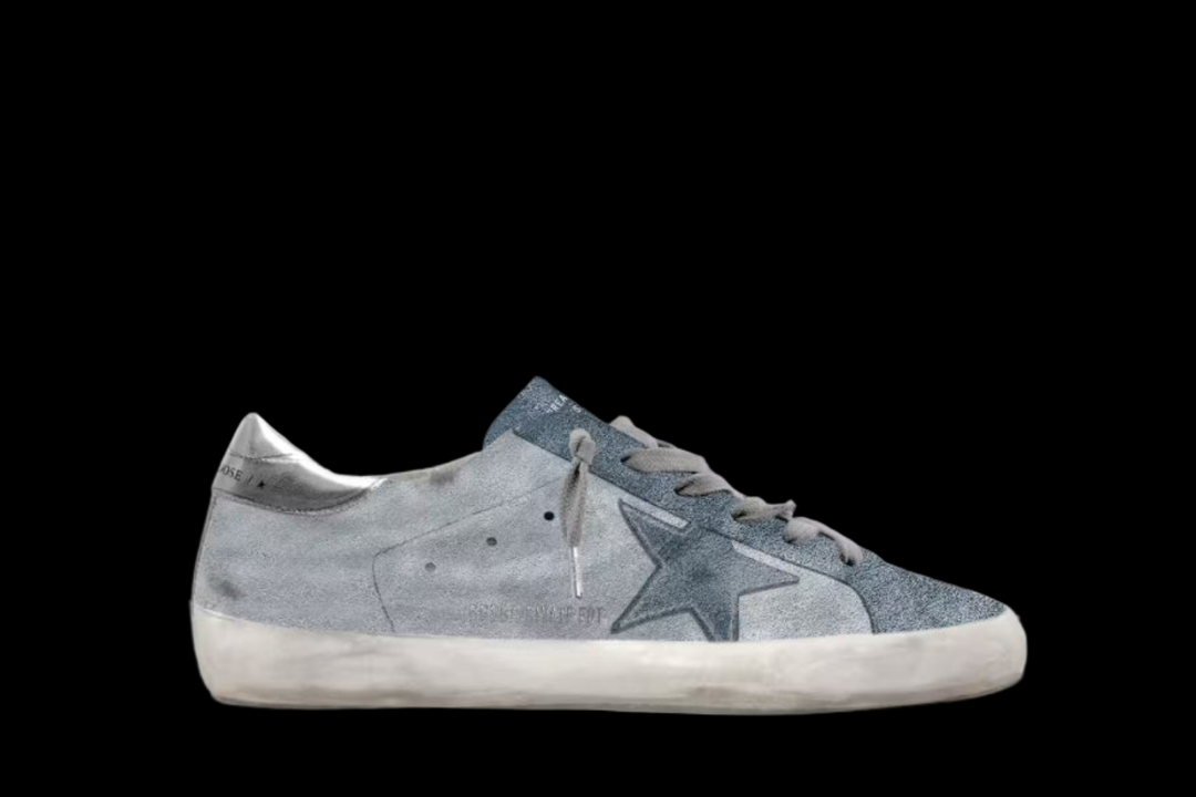 Women's Super-Star in blue suede and silver heel tab ( Limited Edition Of 700 )