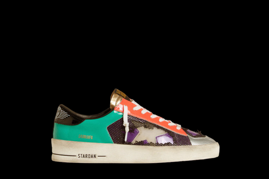 Men's Stardan LAB in patent leather and mesh with rubber star ( Limited Edition Of 366 )