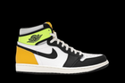 Jordan 1 Retro High White Black Volt University Gold