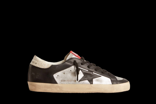 Super-Star LTD in metallic leather with black leather star and inserts