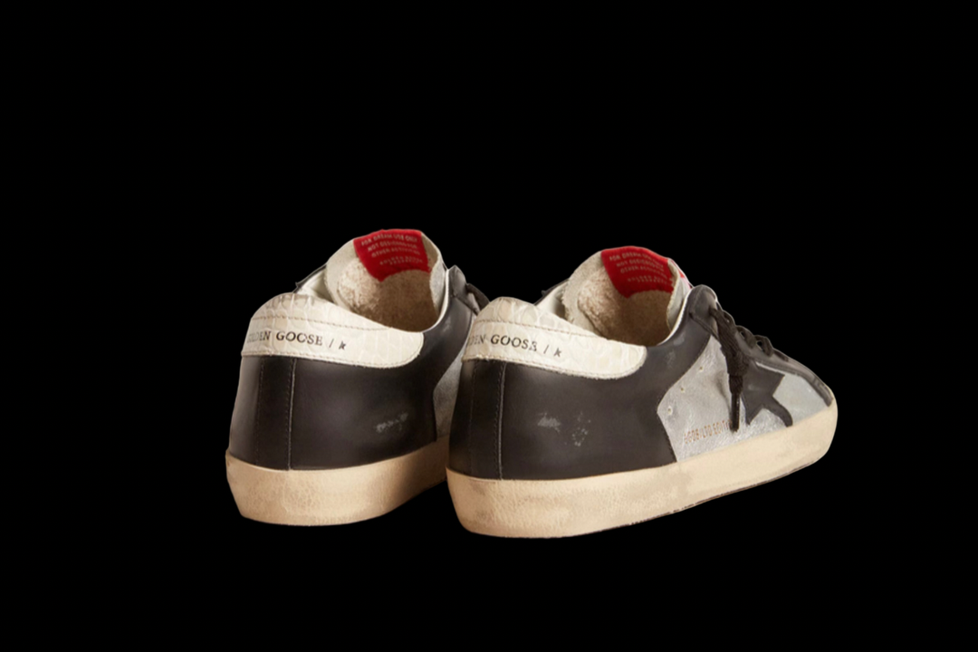 Super-Star LTD in metallic leather with black leather star and inserts