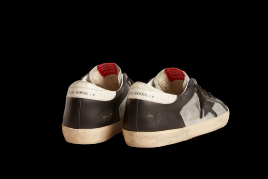 Super-Star LTD in metallic leather with black leather star and inserts