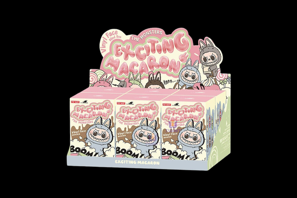 Pop Mart Labubu The Monsters Exciting Macaron Vinyl Face  Sealed Case (6 Blind Boxes)
