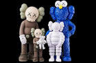 KAWS Family Vinyl Figures Brown/Blue/White