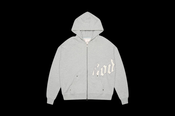 Godspeed OG Logo Hoodie V2 Heather Grey