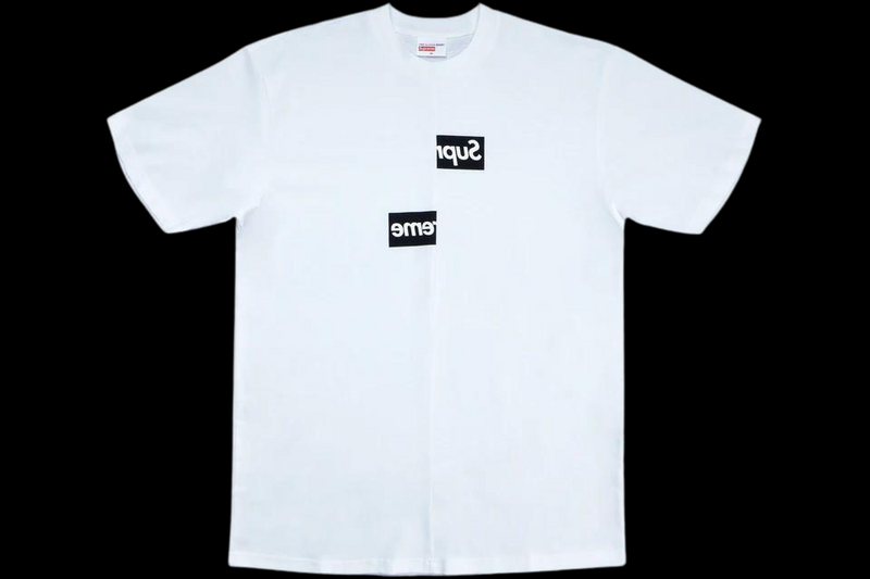 Supreme Comme des Garcons SHIRT Split Box Logo Tee White KA21KICKS