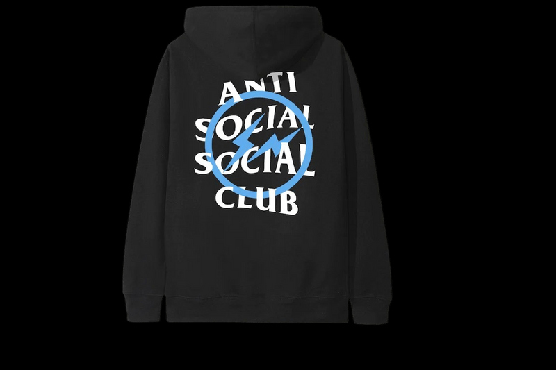 Anti Social Social Club x Fragment Blue Bolt Hoodie (FW19)